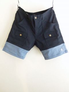 SAHARA BUSH ( ネイビー ) ストレッチツイル ハーフパンツ    RSM-21081