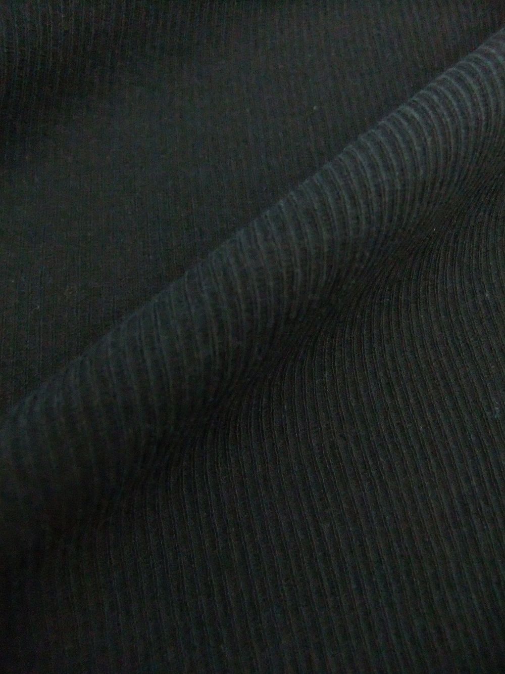 テレコ コットン Tシャツ (ブラック) K125501M