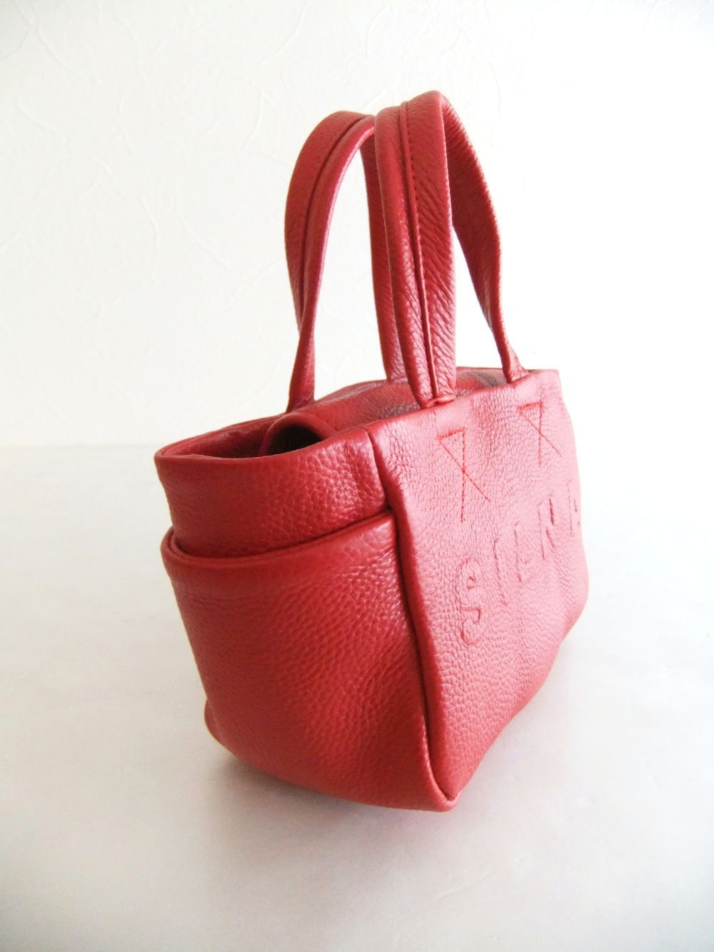 CLAUDIA MINI TOTE   レザー ミニトート (レッド)   SB1504