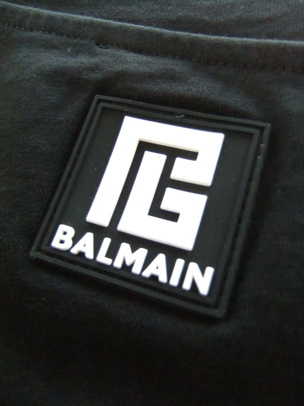 コットン オーバーサイズ Tシャツ  Balmain ロゴプリント  EHO15BB15