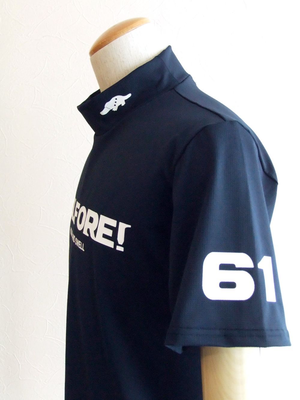 GOLFORE! MOCK  (ネイビー)  モックネック 半袖ポロシャツ RSM-22038