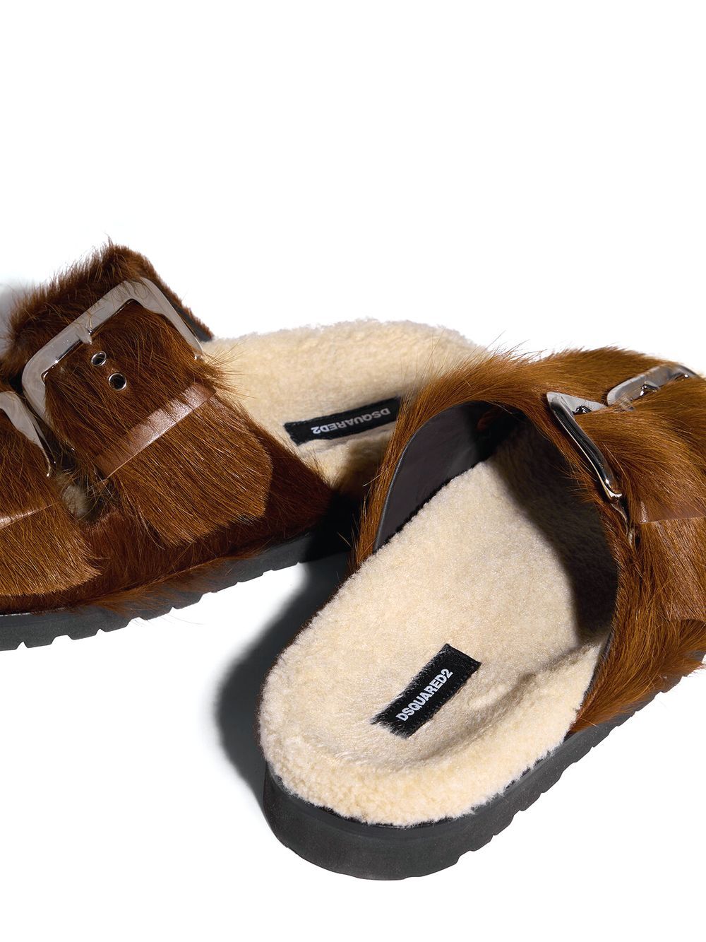 ROCK YOUR ROAD SANDALS   ファー / レザーサンダル