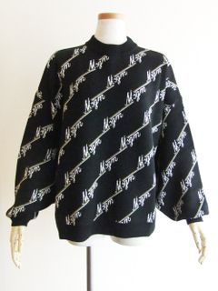 《LADIES》 モノグラム ロゴニット   2841MDM144