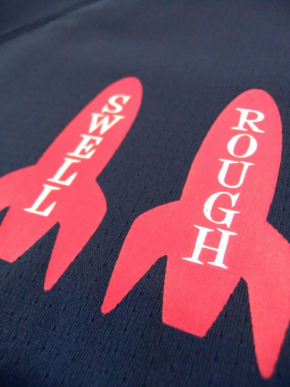 ROCKET MOCK L.S.  (ネイビー)  モックネック 長袖ポロシャツ  RSM-22049