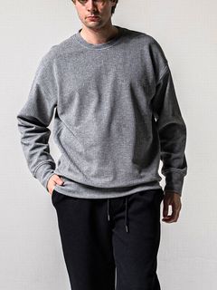 BLISTER TRAINER  (グレー)   ブリスターニットトレーナー