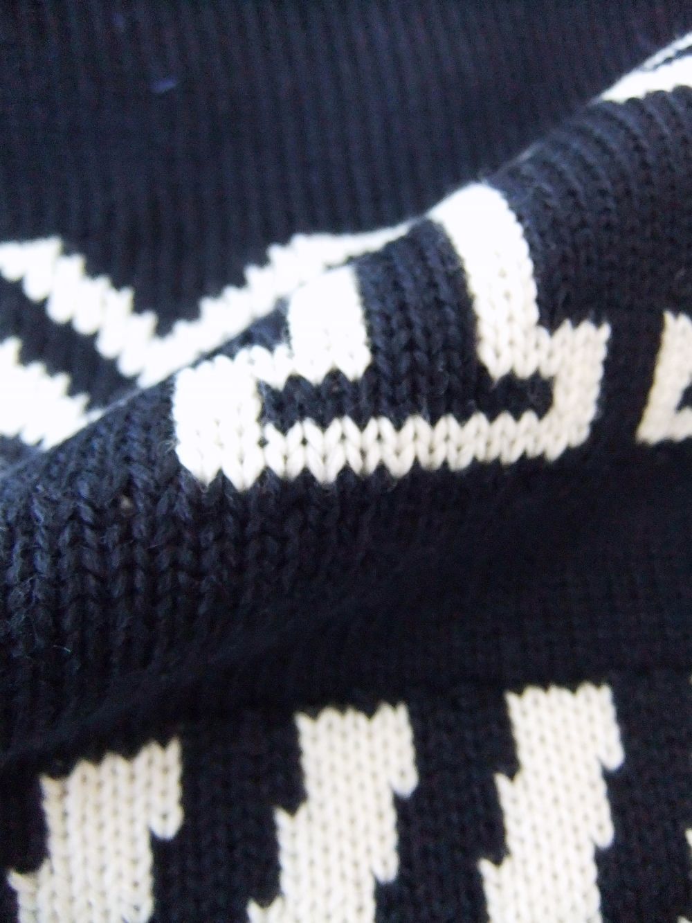 NIILO  ニット切替 ロゴ ZIP パーカー
