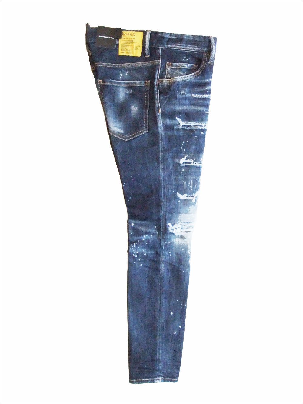 Dsquared2 - DARK RIPPED BLEACH WASH Wash SUPER TWINKY JEANS ...