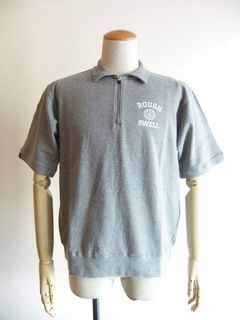 COLLEGE ZIP UP SWEAT  ロゴ入り 半袖 ZIP スウェット   RSM-25044