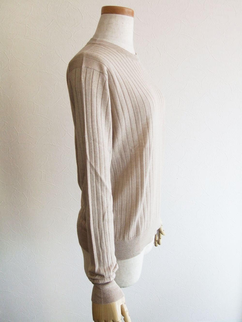 JOHN SMEDLEY - 《LADIES》 A4602 30G コットン × ウール クルー