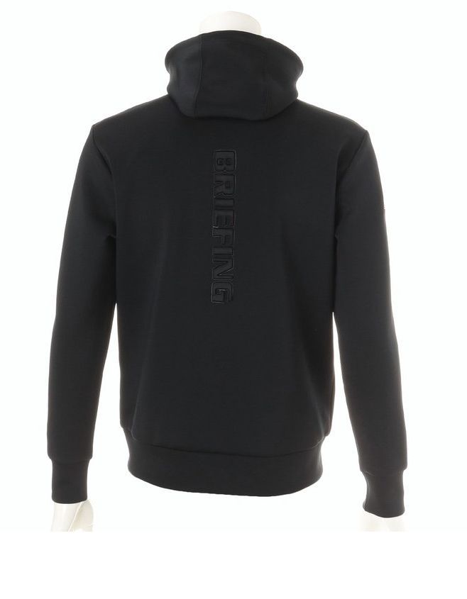 MENS 3D LOGO PARKA （ブラック）  ストレッチ ロゴ パーカー