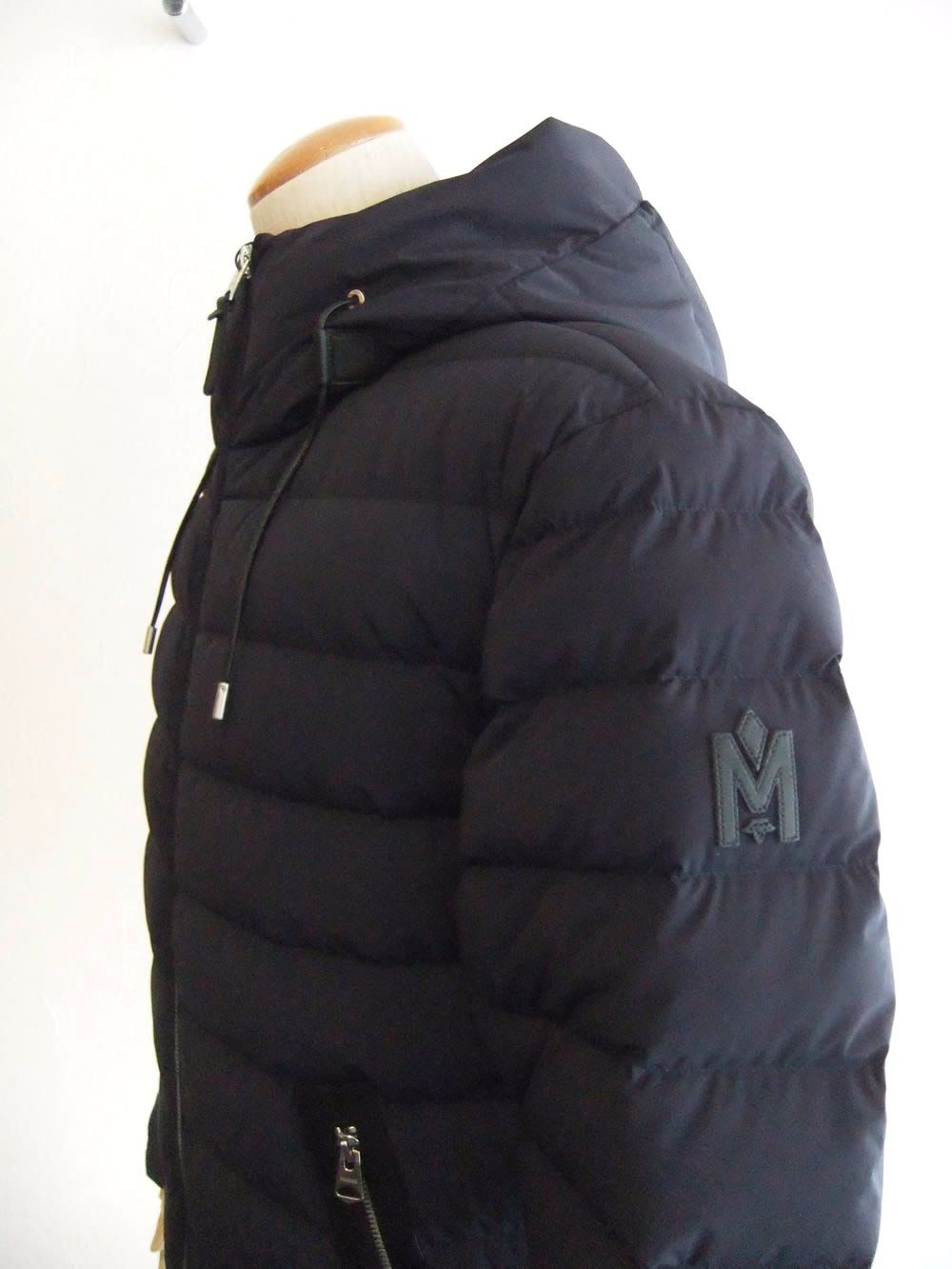 JACK-Z  (ネイビー)   撥水 ストレッチナイロン フーデッドダウンジャケット