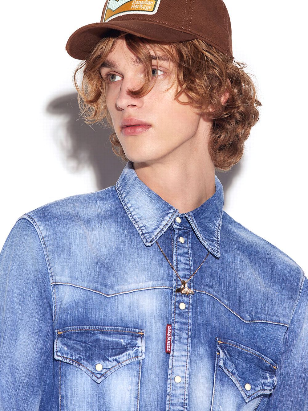 NEW WESTERN SHIRT  ダメージデニム ウエスタンシャツ