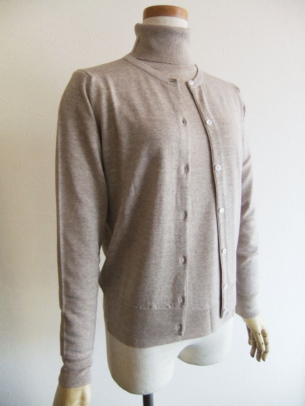 《LADIES》 HELANA  30G ウール カーディガン