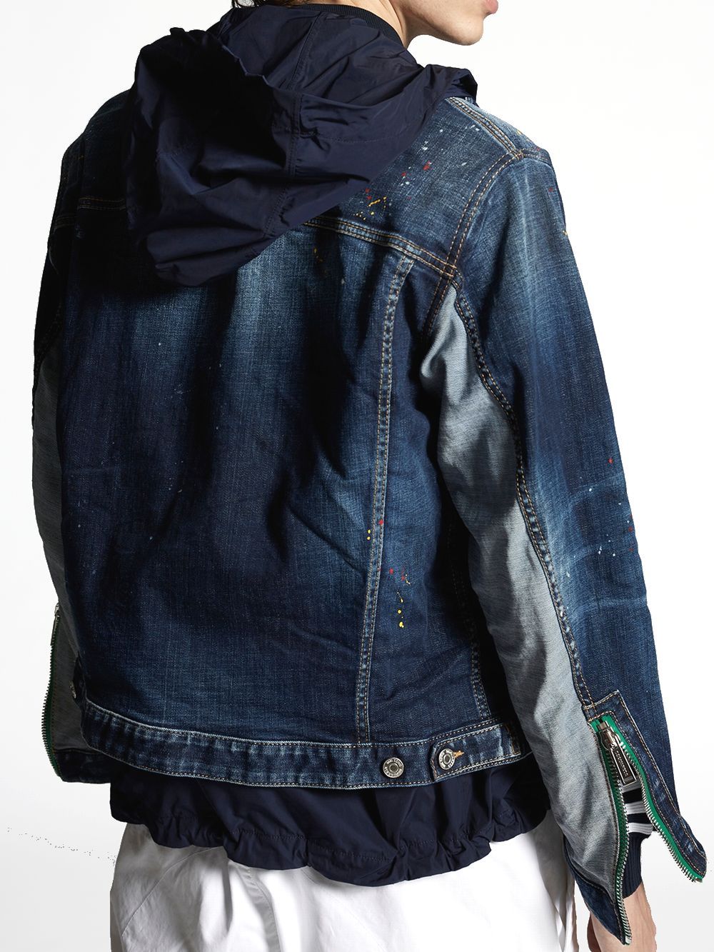Dsquared2 - Nylon Hybrid Techno Dan Denim Jacket テクノ