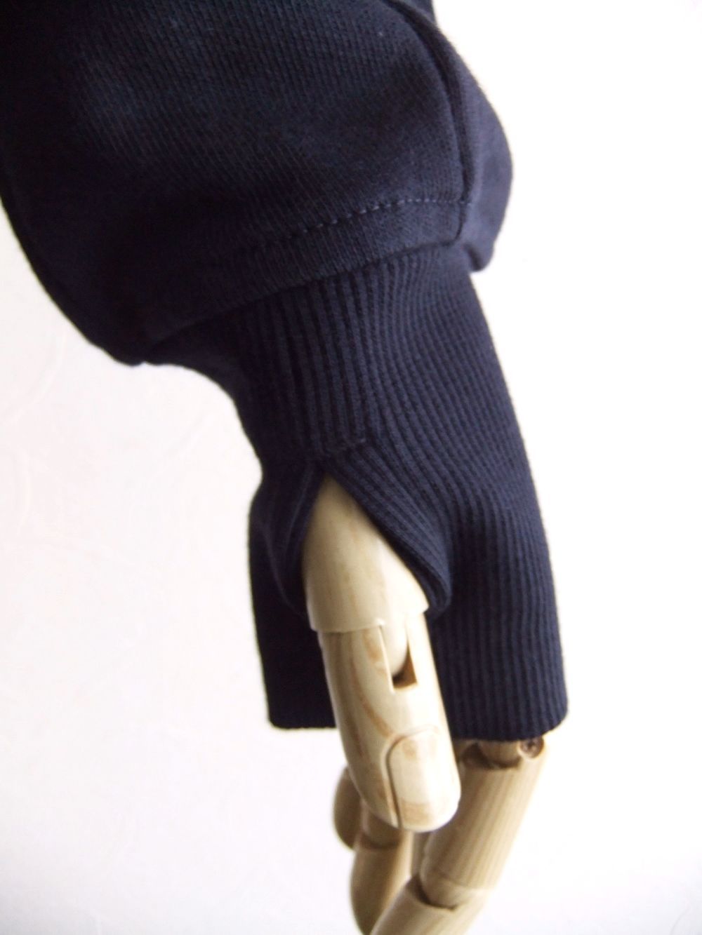 DIAGONAL RAISED FLEECE ZIPPED HOODED  (ダークネイビー)  スウェットパーカー