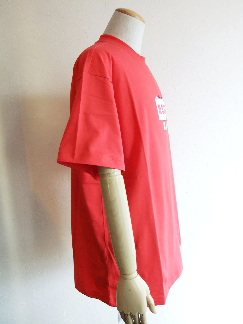 カートゥーンプリント LOGO  ロゴ  T-SHIRT  ( レッド )  3040MM108