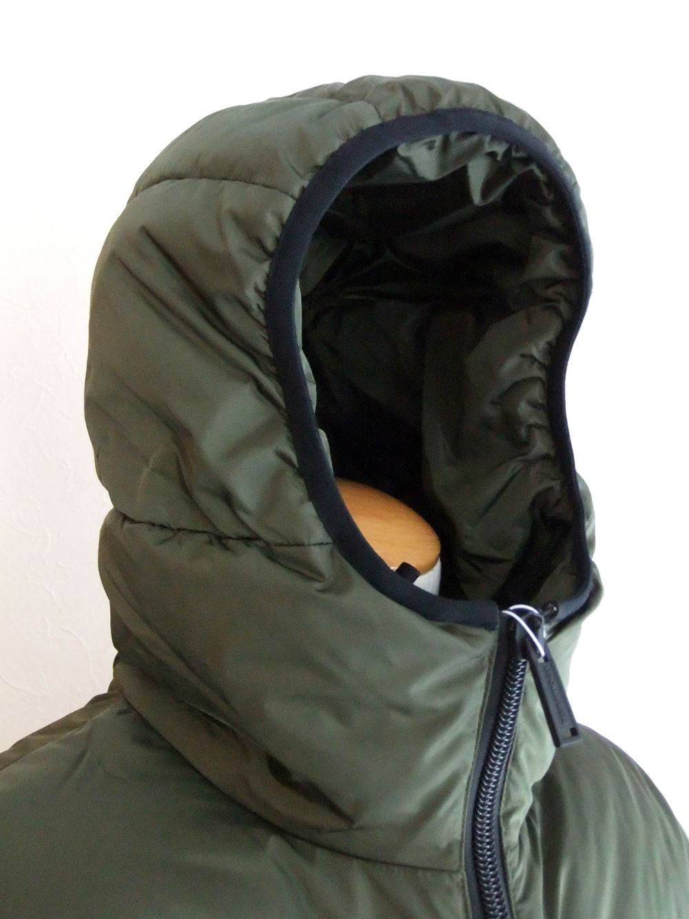 NYLON PUFFER  フード付きダウンブルゾン    S74AM1085