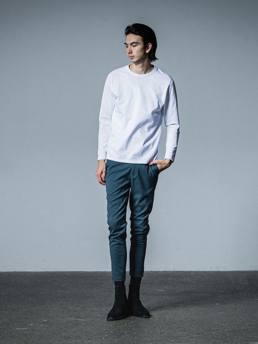 longsleave t-shirts    ロングスリーブ Tシャツ (ホワイト)   RC33-T-001