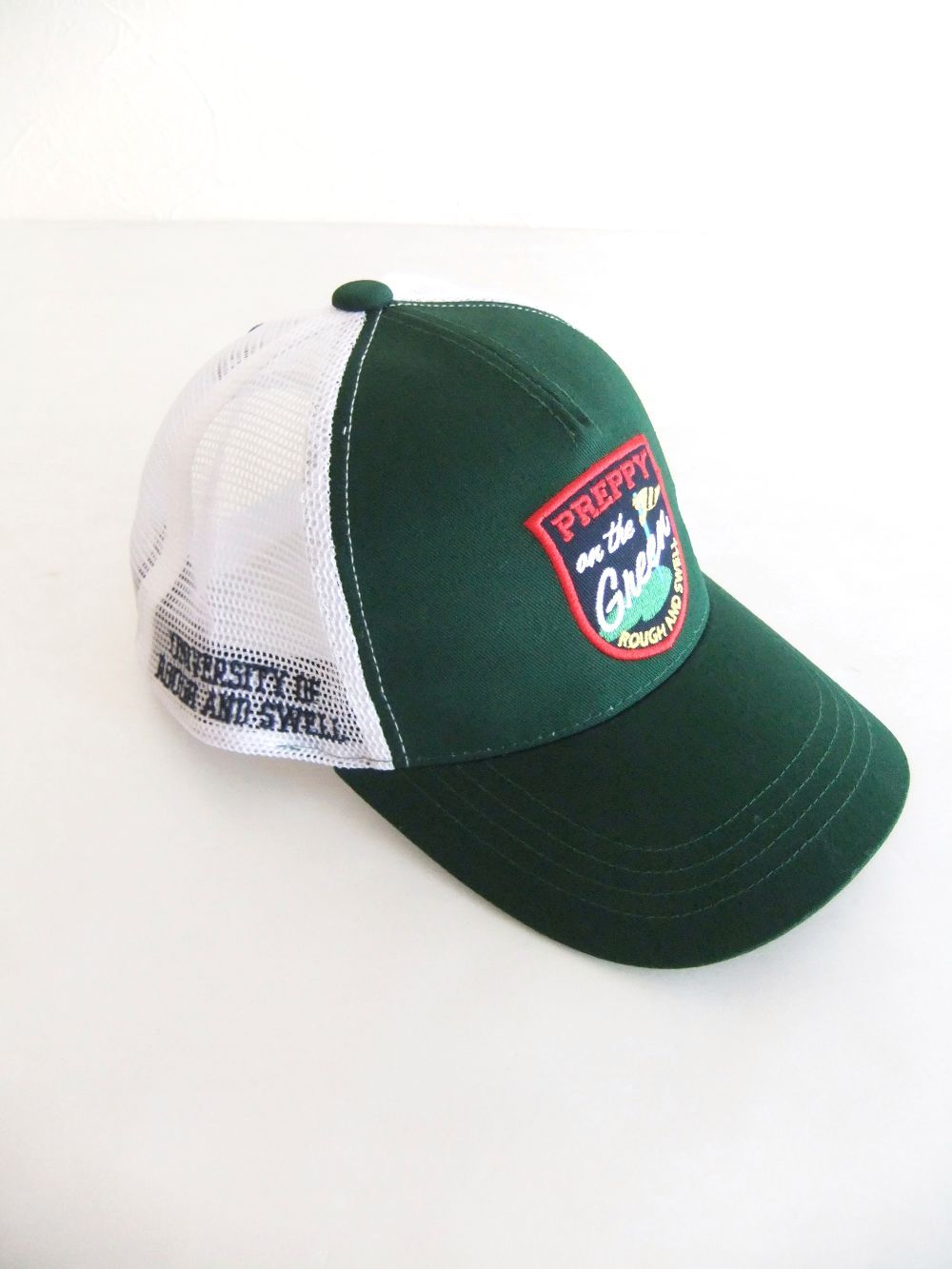 PREPPY MESH CAP  (グリーン)   ロゴ入りキャップ    RSA-25006