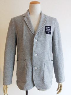 NAVY PATCH JACKET   パイル ジャケット ( グレー )