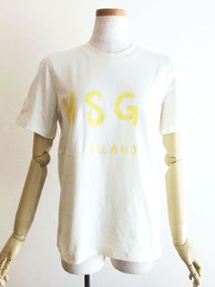 《LADIES》 筆描き ロゴプリント コットン Tシャツ 日本限定モデル  (オフホワイト)  3241MDM510M