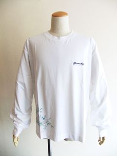 ロゴ＋フラワープリント ルーズ フィット コットン Tシャツ