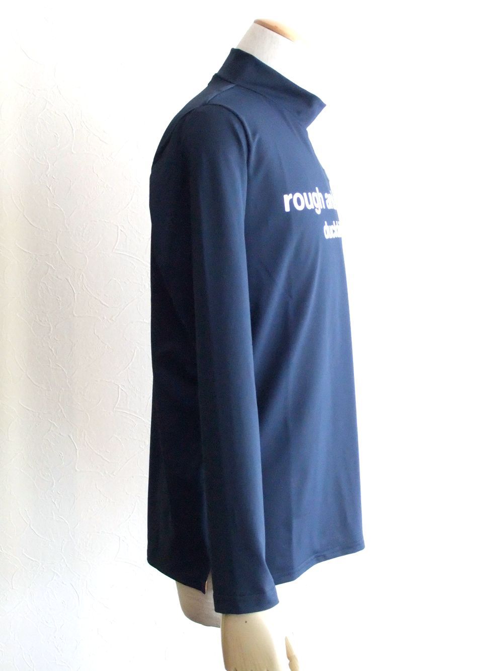 RS MOCK L.S.  ( ネイビー ) モックネック 長袖ポロシャツ