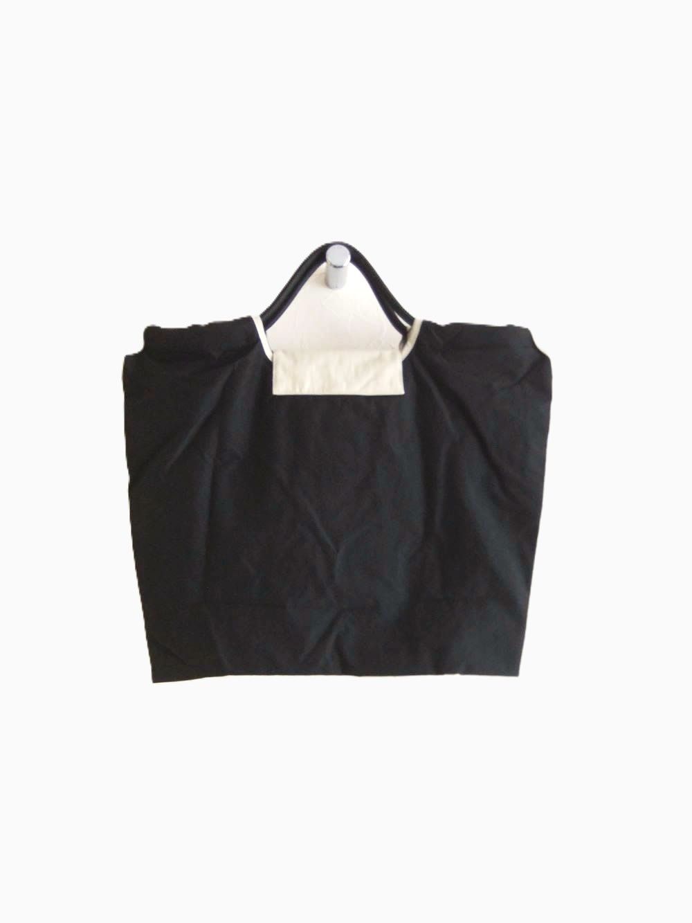 【MICALLE MICALLE Account】 HOMMAGE SPIRAL SHELL MOTIF FLAP BAG (ブラック) オマージュ フラップ トートバッグ  MAD119GEB