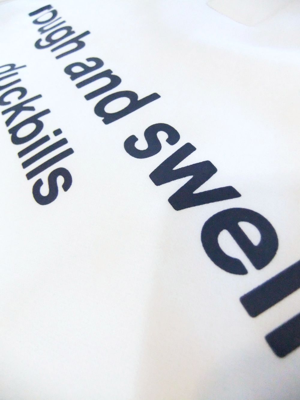CARDBOARD SWEAT  ロゴ入りスウェットシャツ  ( ホワイト )  RSM-20202