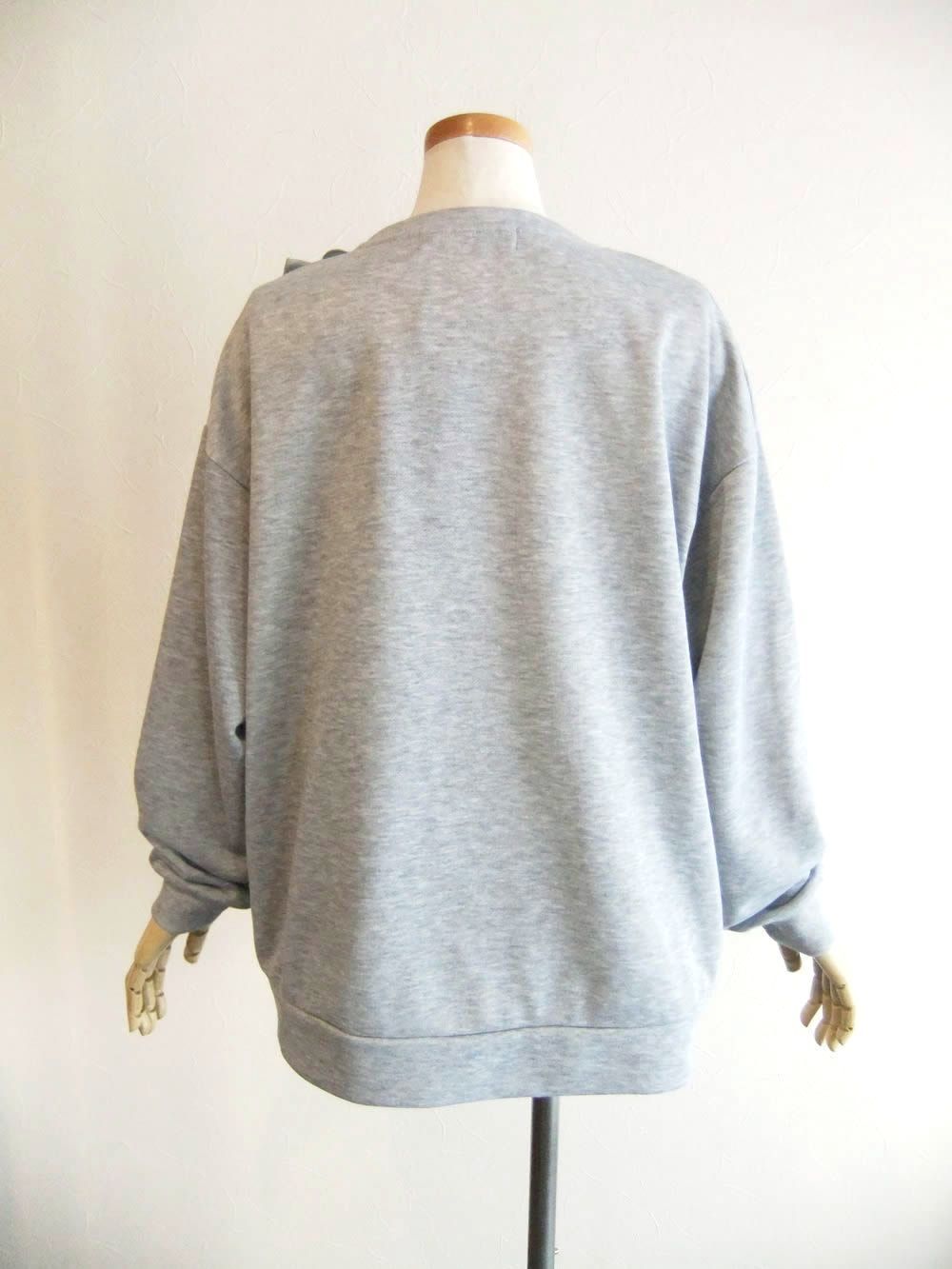 フリル付き スウェット プルオーバー    MML107TEA