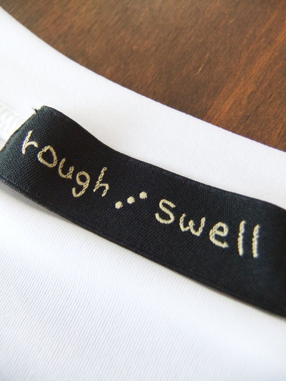 rough & swell - GYM TEE L.S (ホワイト) 長袖インナー RSM