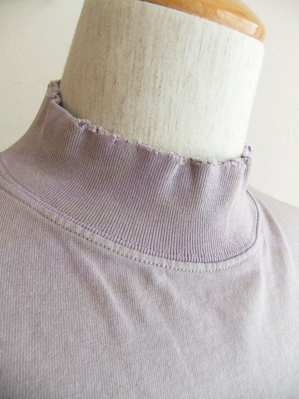 MAISON MARGIELA    (ラベンダー)  ハイネック コットン Tシャツ