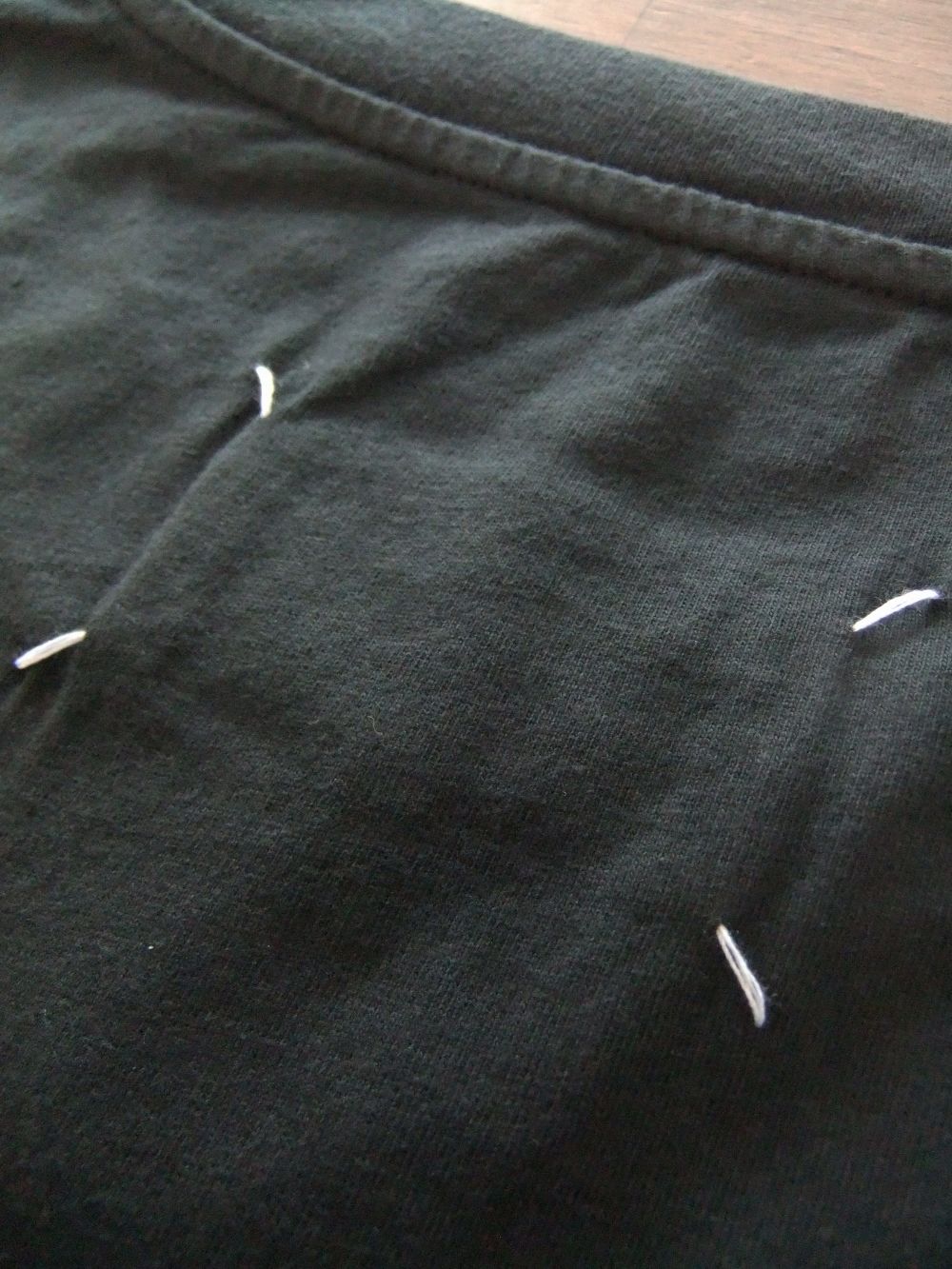 MAISON MARGIELA   (ブラック)   クルーネックTシャツ