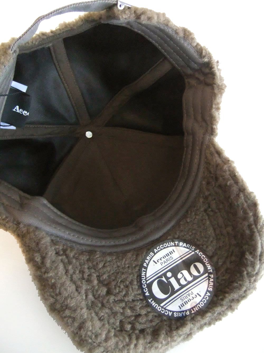 HOMMAGE  C BOA CAP (モカ)  ロゴ キャップ  MAH115YDC