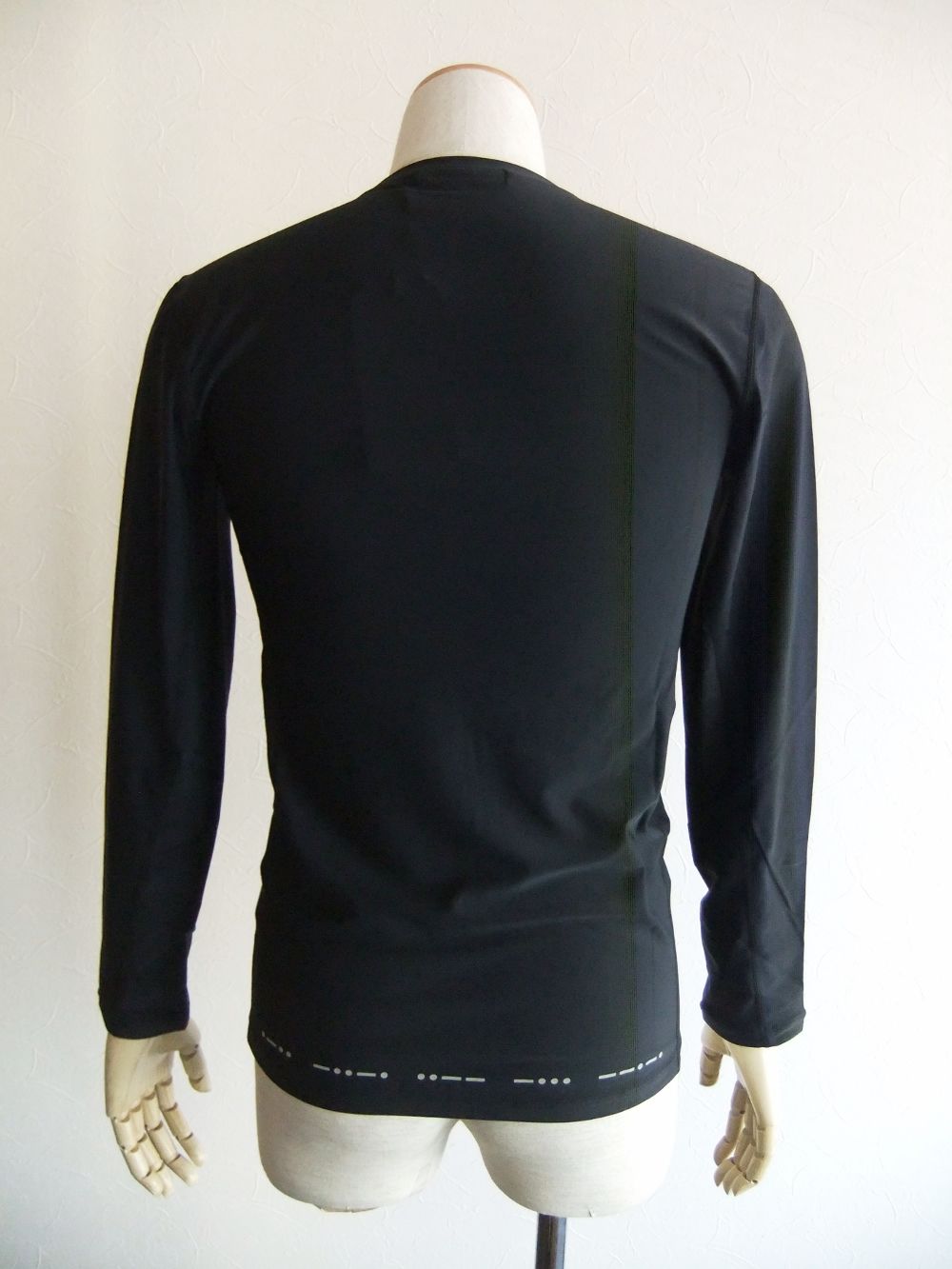 rough & swell - GYM TEE L.S (ブラック) 長袖インナー RSM