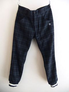 NEW CHECKED BOLT   (ネイビー)  クラシカルチェック リブツイードパンツ   RSM-23275