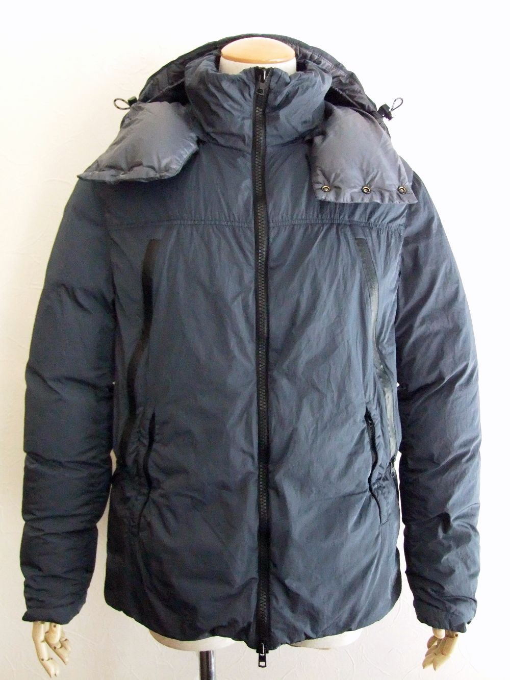 ANORAK  フード 取り外し付き ダウンブルゾン