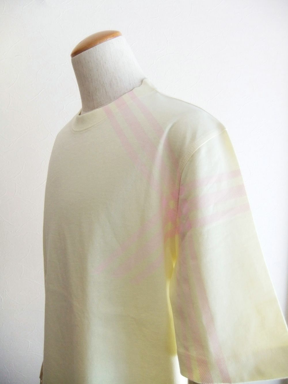 BURBERRY - チェック スリーブ オーバーサイズ Tシャツ | 4.444glad