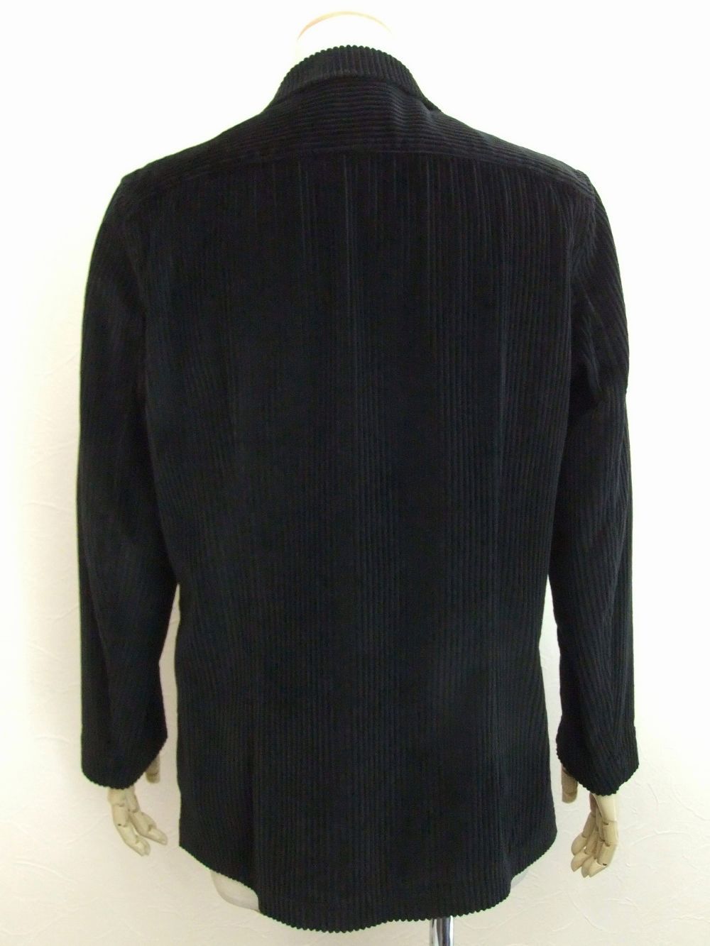 COTTON 2B JACKET (ブラック) コットン 2B シャツジャケット