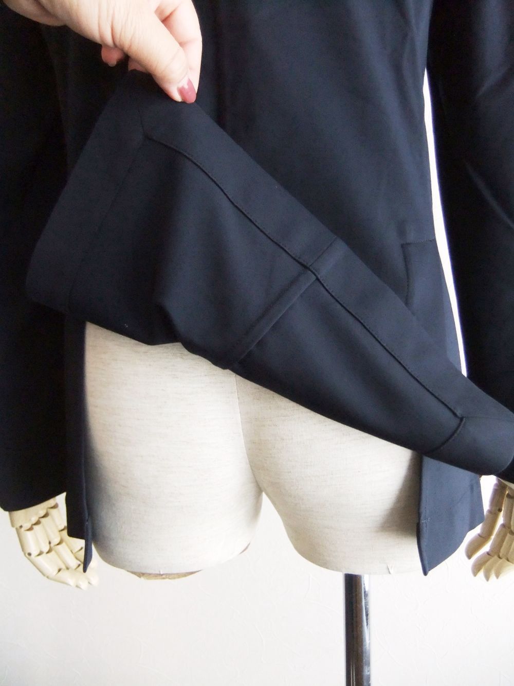 STROZZI    SILKY JERSEY  (ネイビー)  ジャージージャケット  A3697