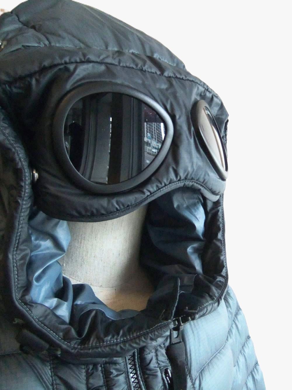 D.D. SHELL GOGGLE CHEST POCKET JACKET   ナイロン ジップアップ ダウン ブルゾン