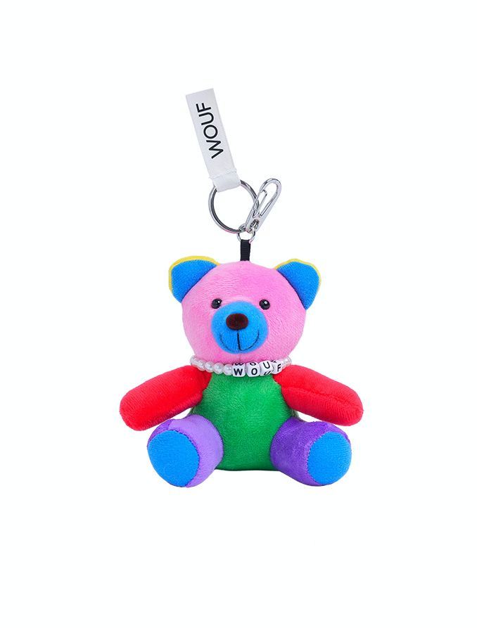 バッグ チャーム 【WOUF】 Rainbow Bear Charm （レインボー） CH250013