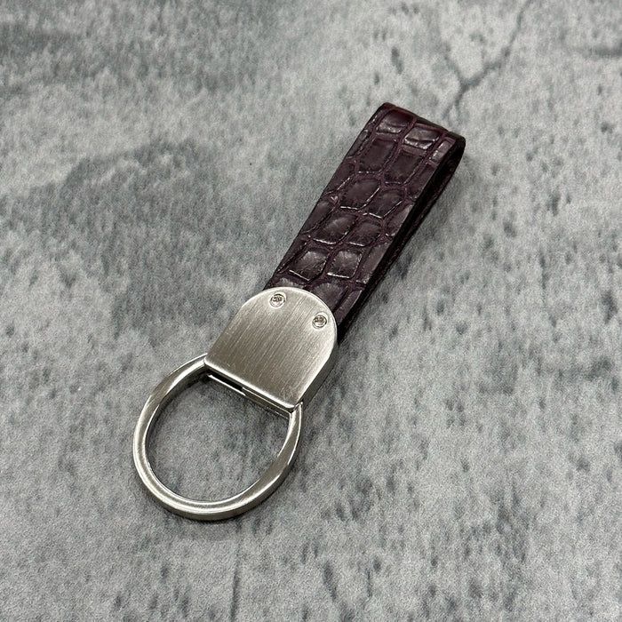 LE'SAC  クロコダイル キーホルダー  (ボルドー)   D284