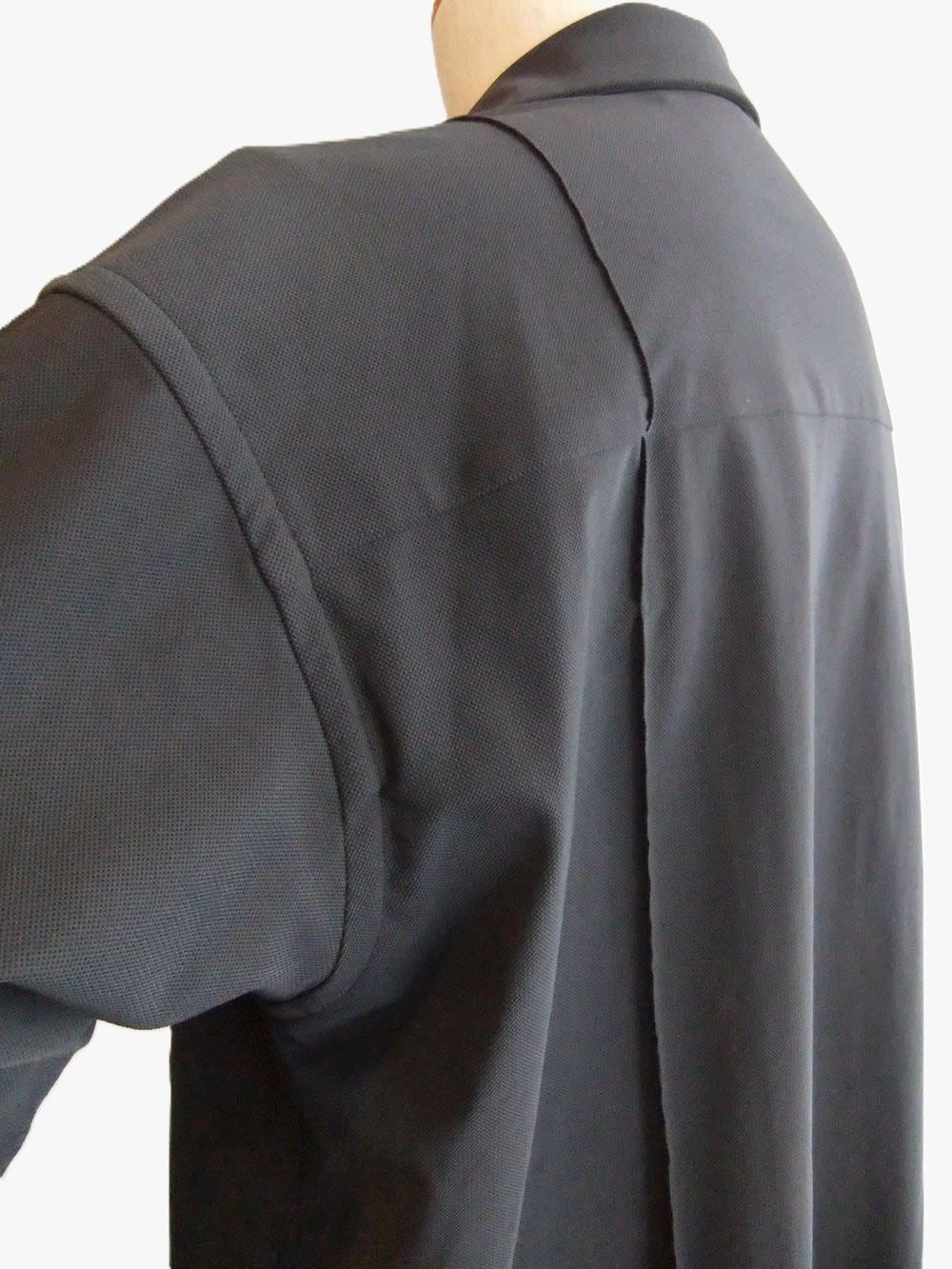 AIR TOOL S/S OVER LAYER  (グレー)  コンパクトメッシュ ショートスリーブシャツ