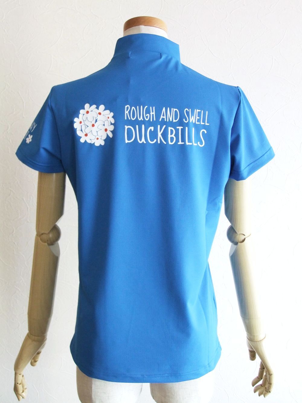 【LADIES】 BOUQUET MOCK W.  (ブルー) ロゴ モックネック   RSL-22014