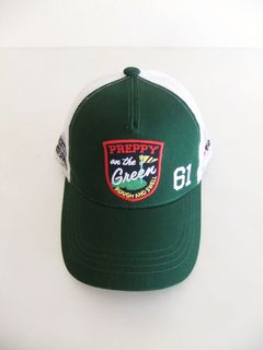 PREPPY MESH CAP  (グリーン)   ロゴ入りキャップ    RSA-25006
