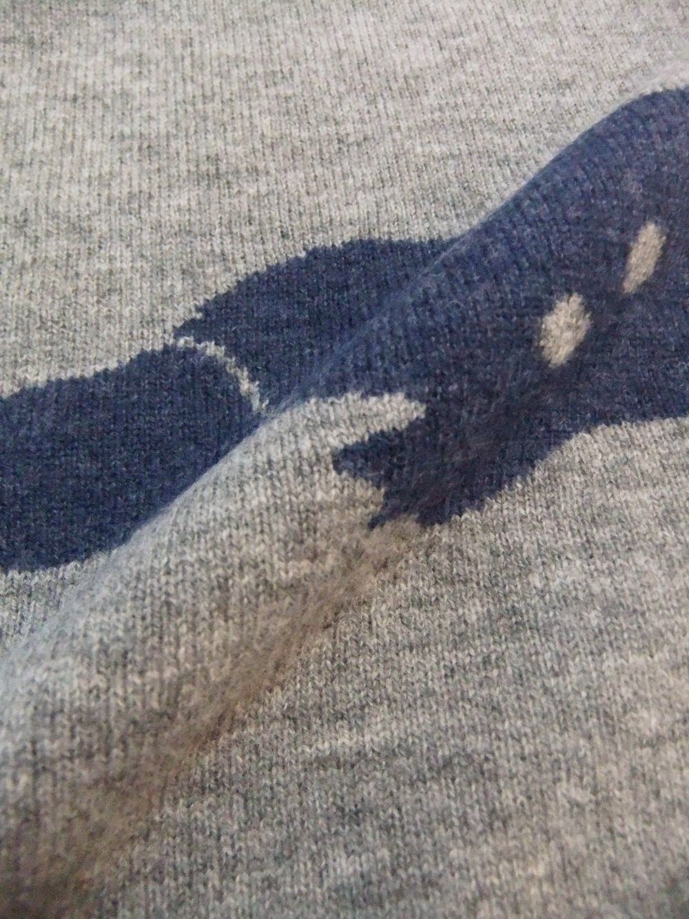 DUCKBILL CREW NECK  12G クルーネックニット (グレー)  RSM-22279
