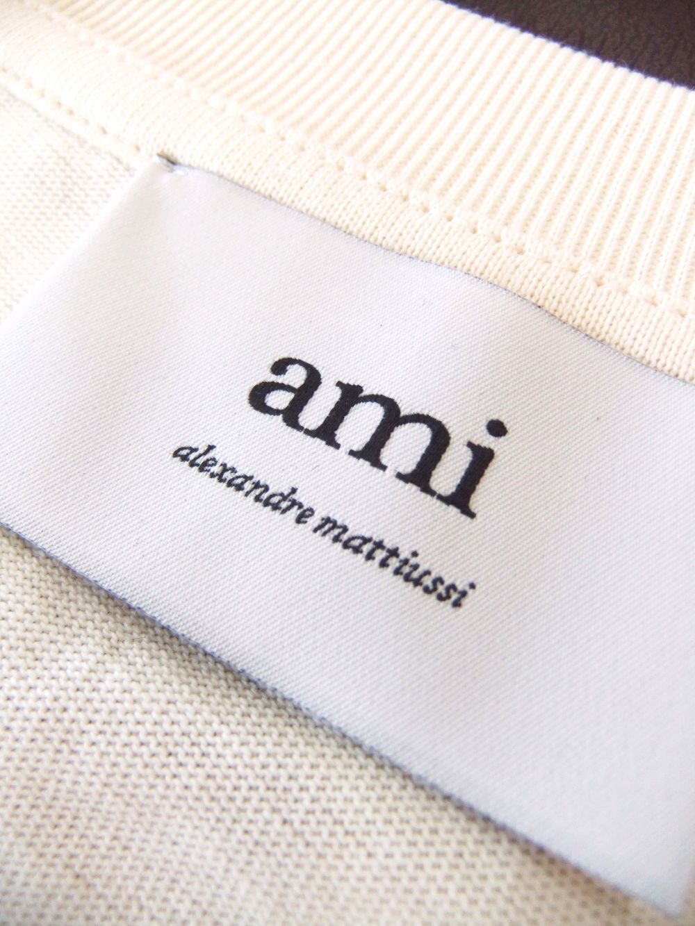 関税送料込 AMI ALEXANDRE MATTIUSSI パッチ Tシャツ 刺繍パッチ入りオーバーサイズTシャツ☆ami Alexandre Mattiussi