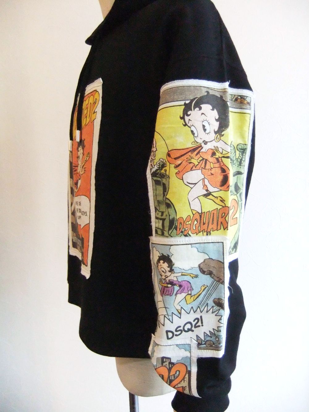 Dsquared2 - BETTY BOOP REGULAR FIT HOODIE SWEATSHIRT ロゴ