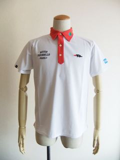 COLORED COLLAR POLO  (オレンジ)   半袖ポロ  RSM-25006